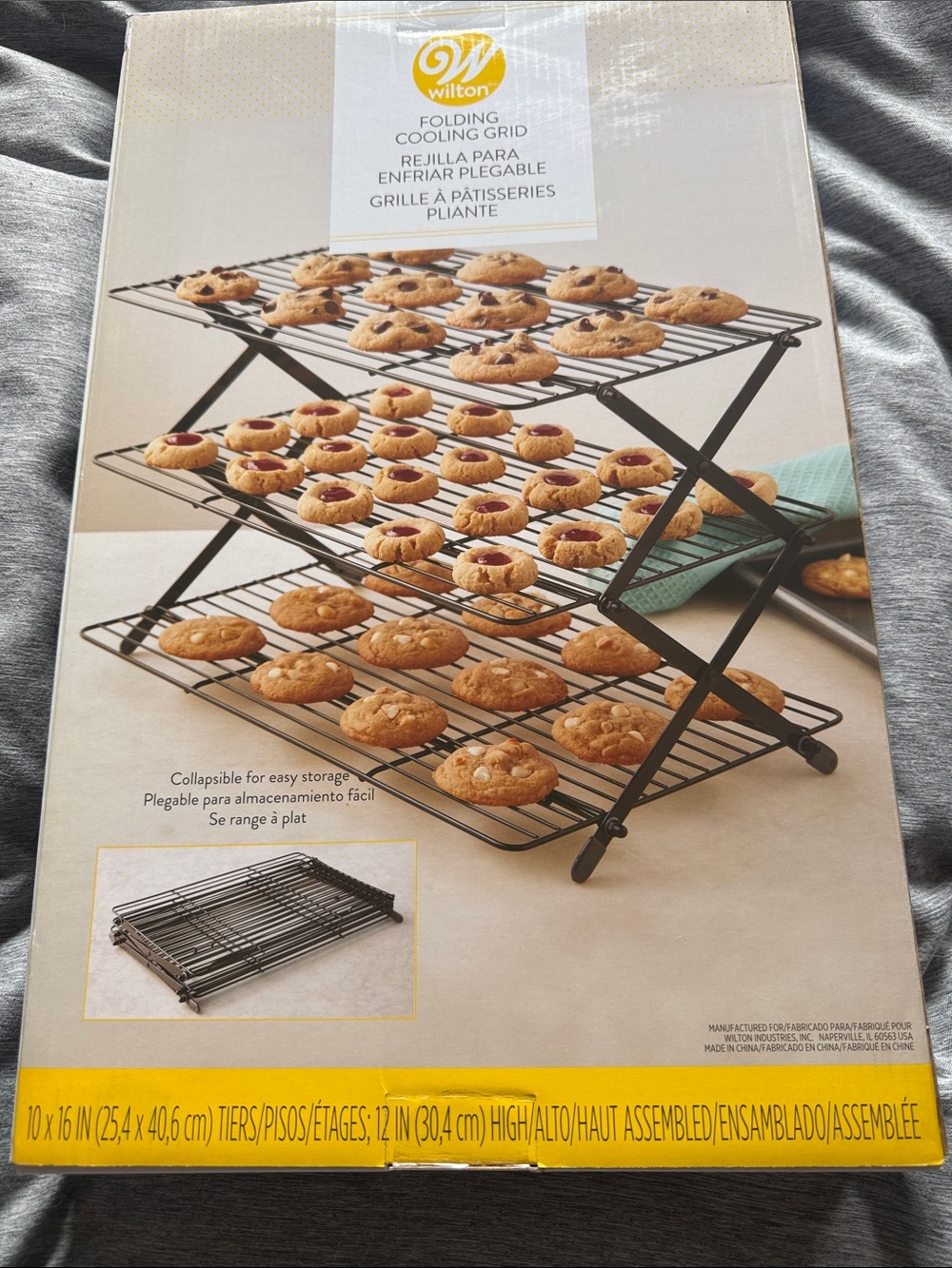 Wilton Black 3-Tier Folding Cooling Grid